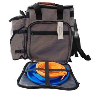Gray and Black Pet Carrier Dog Park Picnic Travel Bag